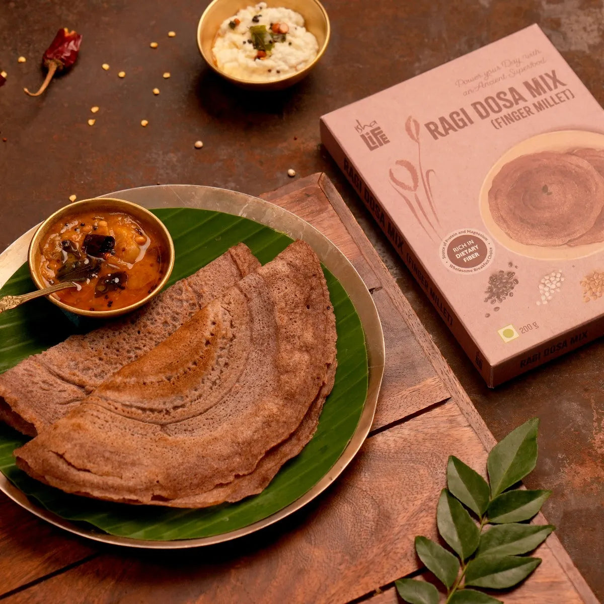 Ragi Dosa Mix (Finger Millet / Nachani), 200 gm.