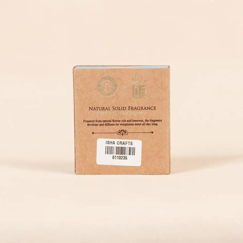 Beeswax Natural Oil Solid Perfume - Relax (4gm). Alcohol-free mild body fragrance.
