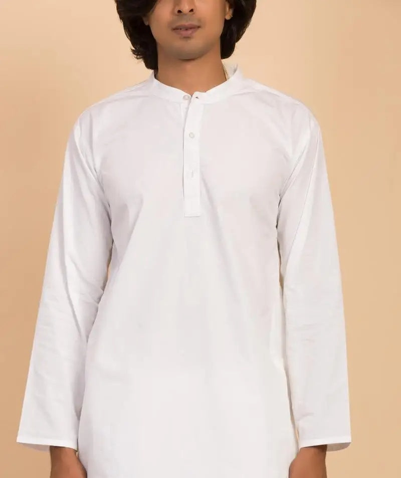 Men's Organic Cotton Sadhana Kurta - White