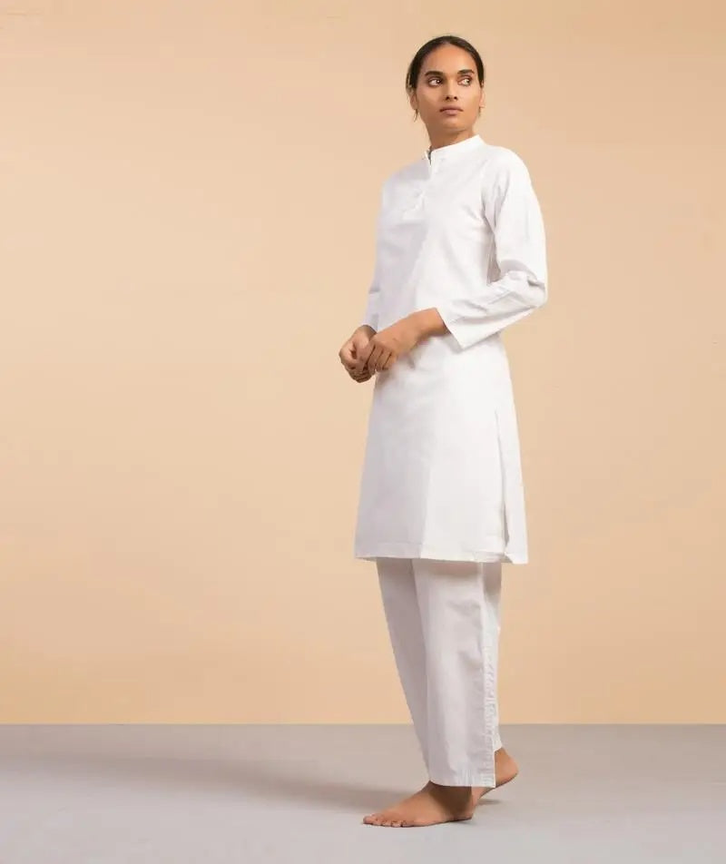 Women's Organic Cotton Sadhana Kurta - White