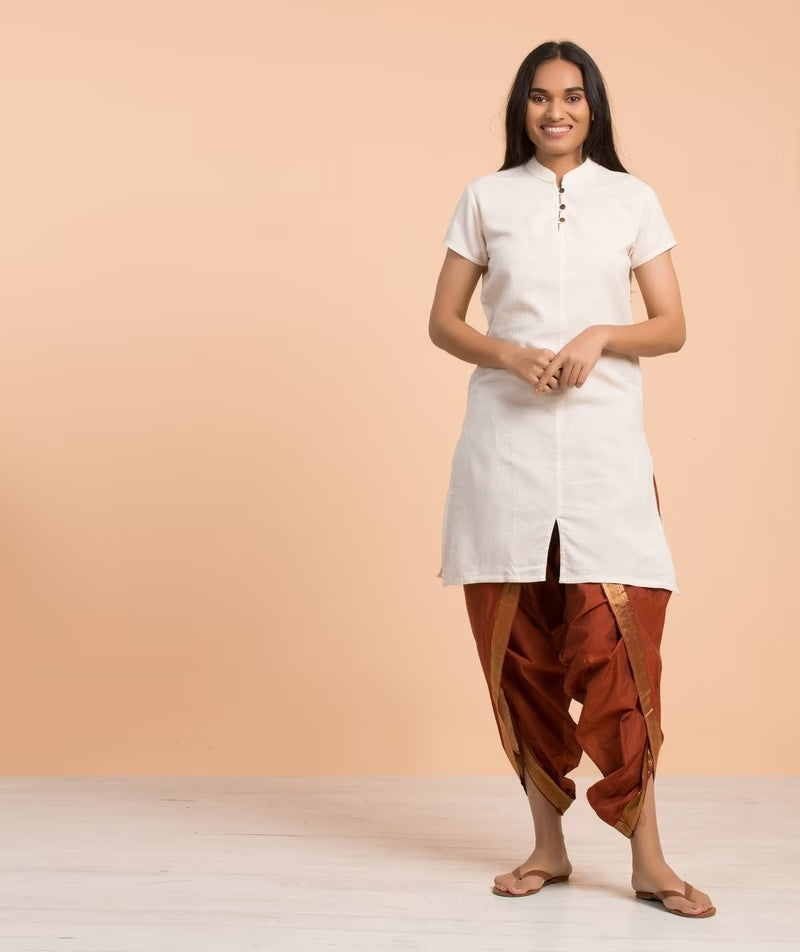 Organic Ladies Aum Kurtha Undyed - Off White