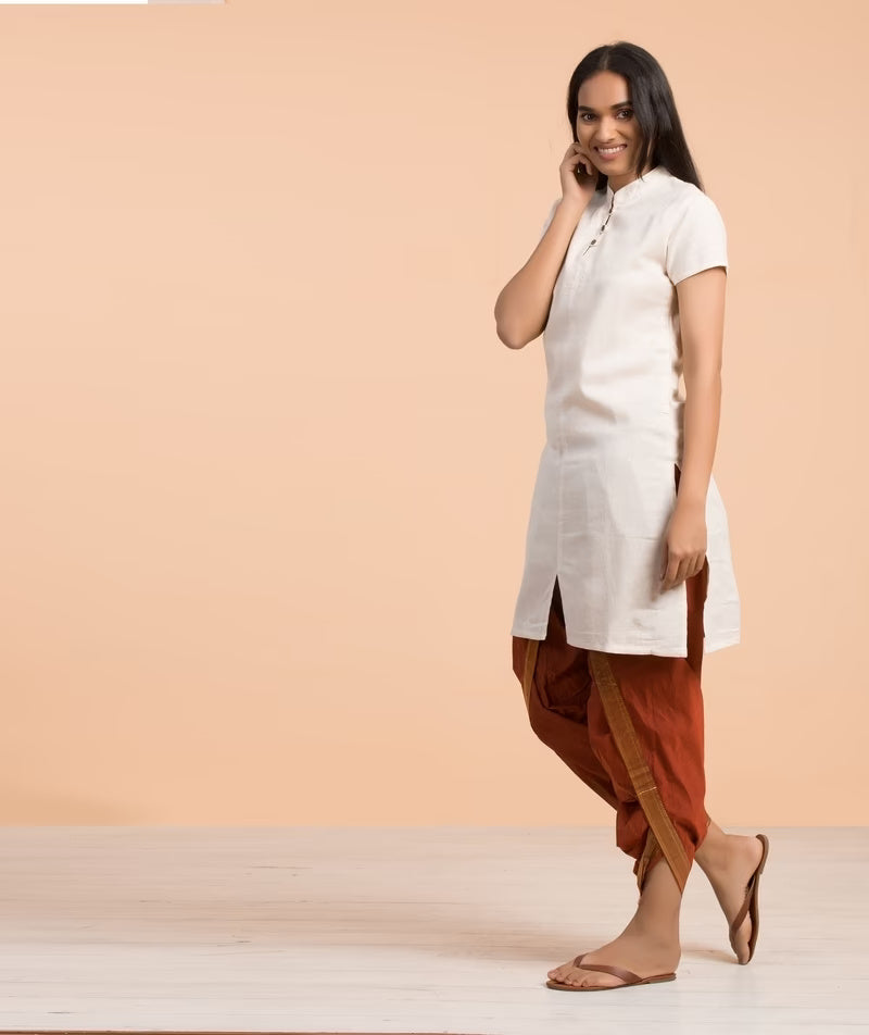 Organic Ladies Aum Kurtha Undyed - Off White