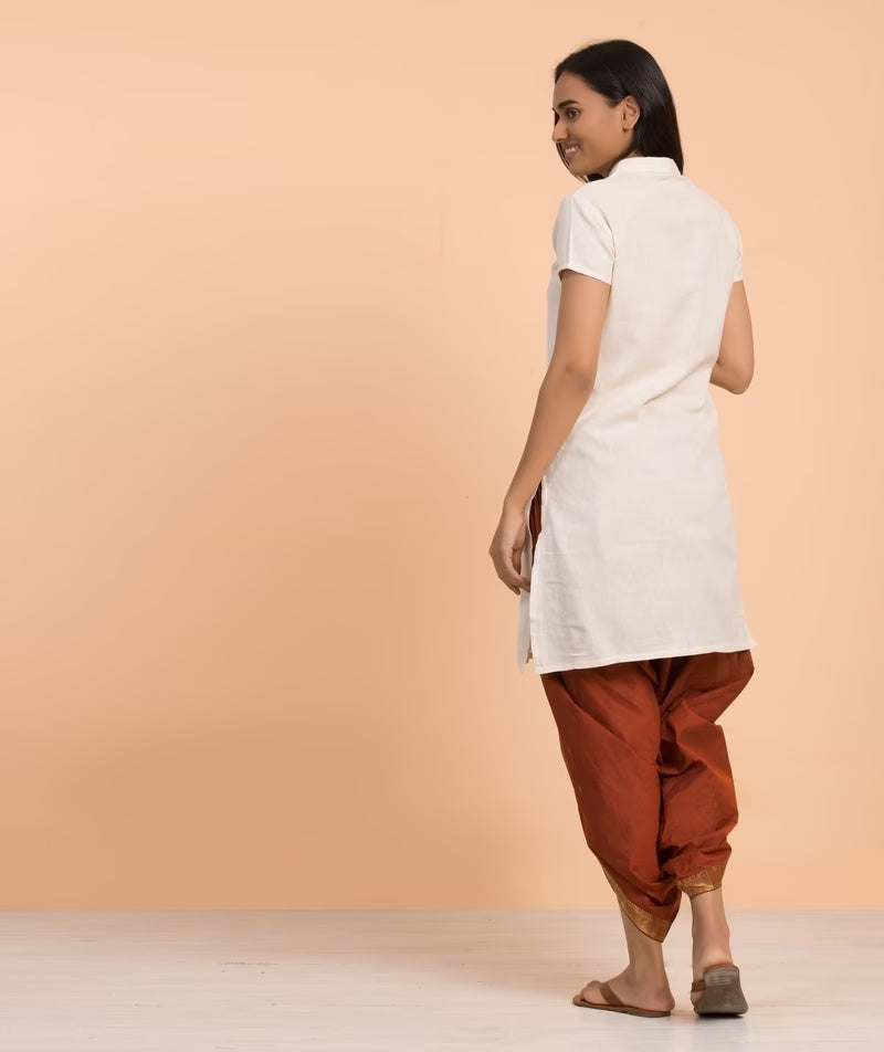 Organic Ladies Aum Kurtha Undyed - Off White