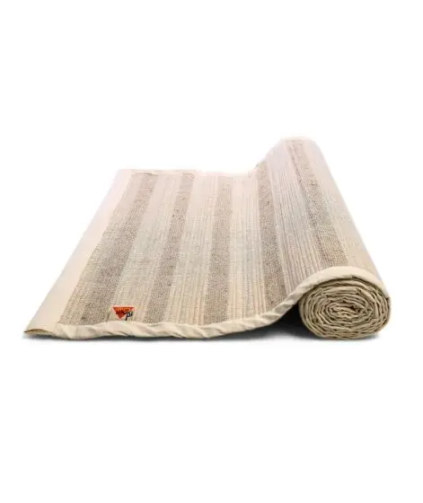 Sambu Straws and Jute Yoga Mat with Back Rubberized