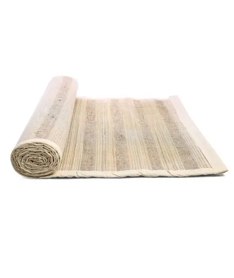 Sambu Straws and Jute Yoga Mat with Back Rubberized