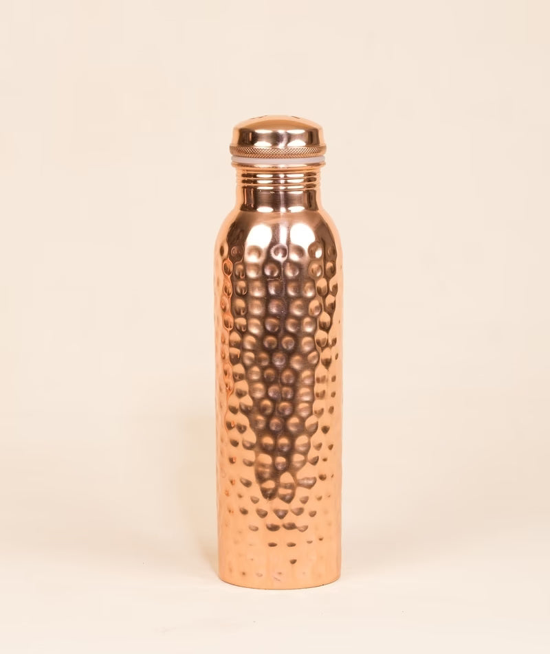 Hammered Copper Water Bottle, 950 ml