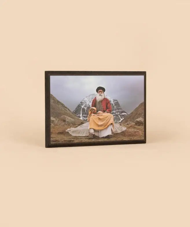 Sadhguru Photo - 6x4 (With Frame And Stand)