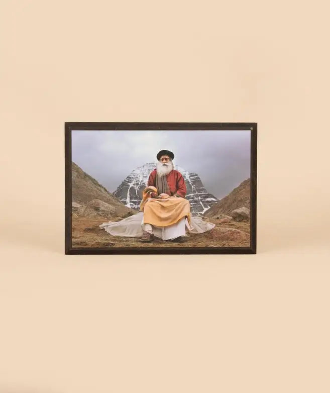 Sadhguru Photo - 6x4 (With Frame And Stand)