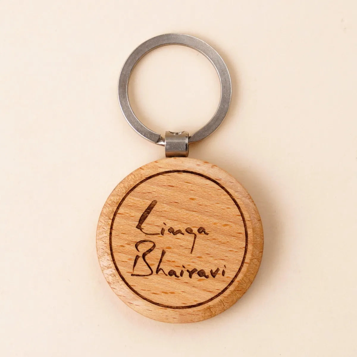 Devi Wooden Keychain - Bhairavi