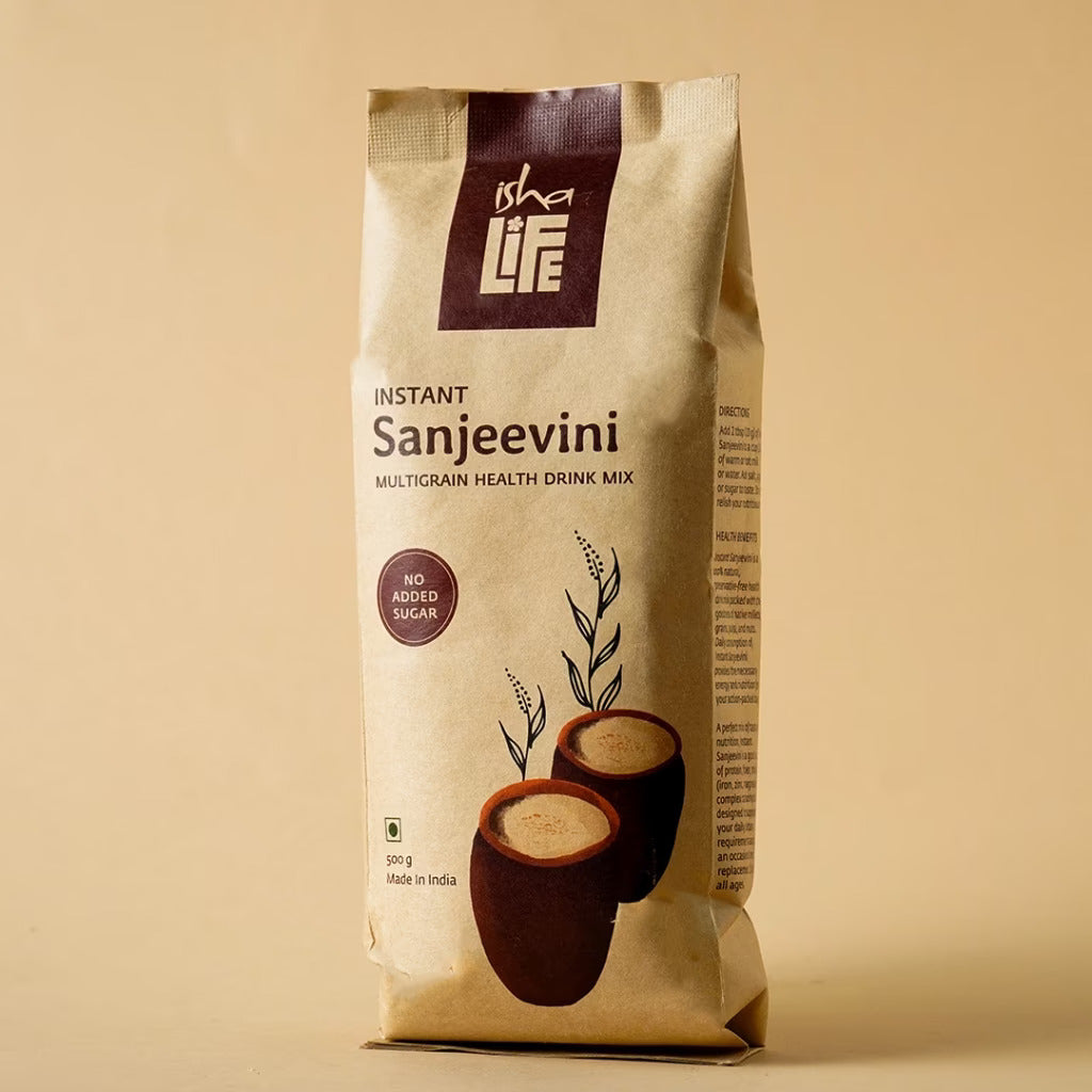 New Instant Sanjeevini Multigrain Health Drink Mix(500 gms). No Added Sugar. Traditional recipe. Contains millets, grains, legumes and spices.