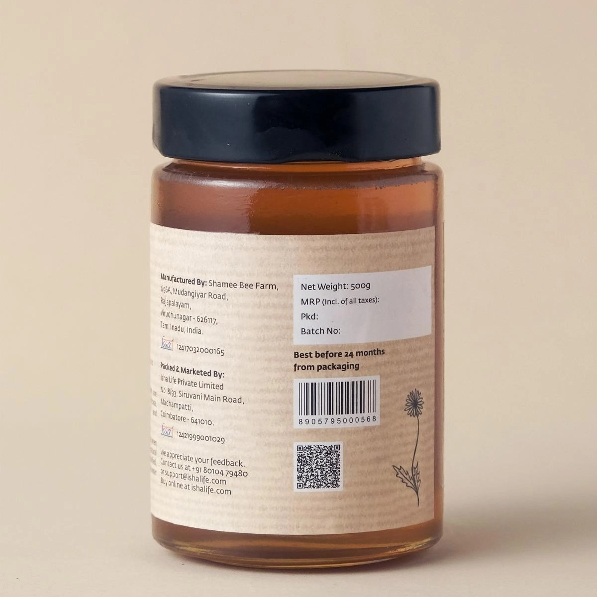 Pure Multi Floral Honey, 500gm. Processed and filtered. High in medicinal value. Suggested for cold related symptoms. Good for Immunity.