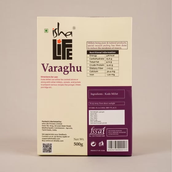 Varaghu (Kodo Millet / Kodra), 500 gms.