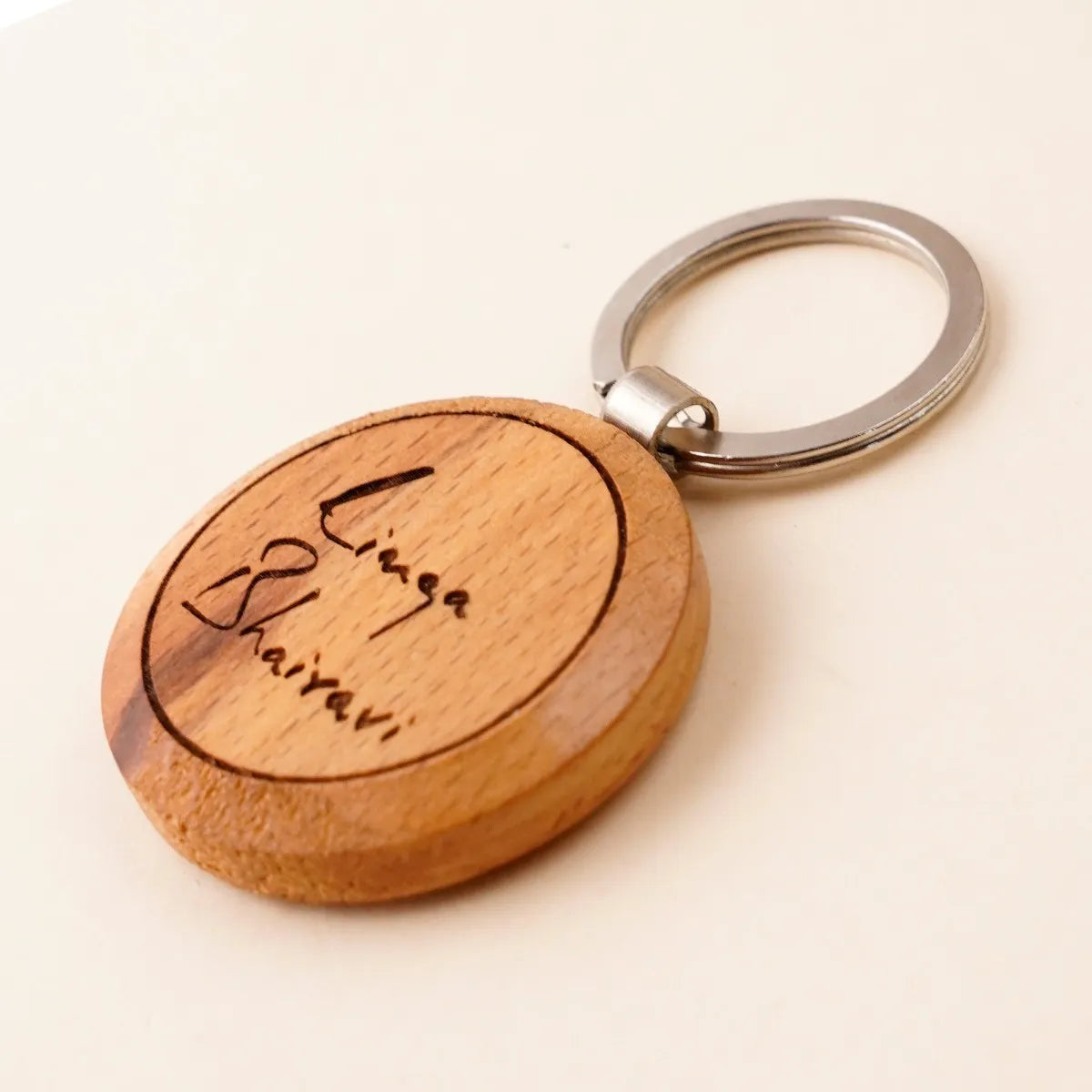 Devi Wooden Keychain - Bhairavi