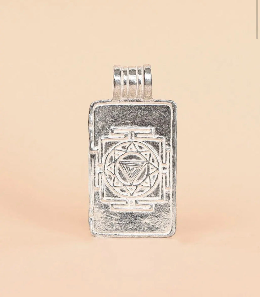 Linga Bhairavi Silver Pendant - Medium