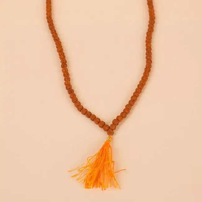 Authentic Isha Panchamukhi (five-faced) Rudraksha Mala. Your cocoon of energy (5.5 mm)