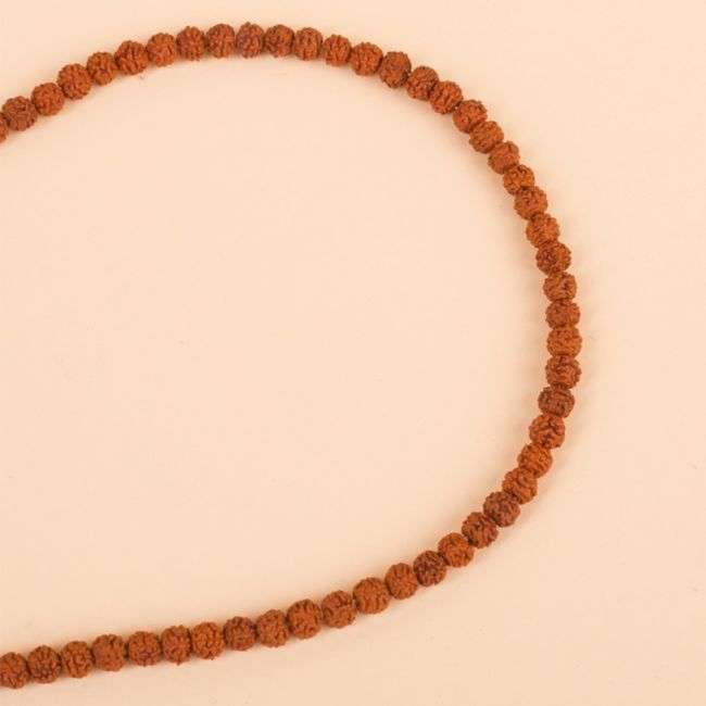 Authentic Isha Panchamukhi (five-faced) Rudraksha Mala. Your cocoon of energy (5 mm)