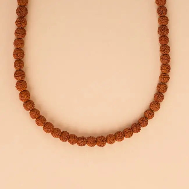 Authentic Isha Panchamukhi (five-faced) Rudraksha Mala. Your cocoon of energy (6.5 mm)