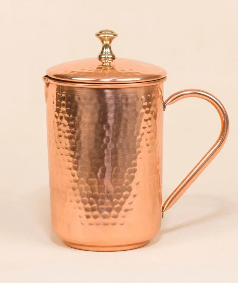 Hammered Copper Water Jug, 1.5 Liters