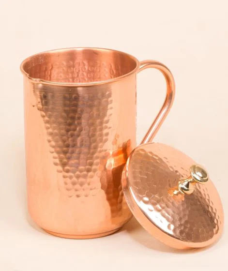 Hammered Copper Water Jug, 1.5 Liters