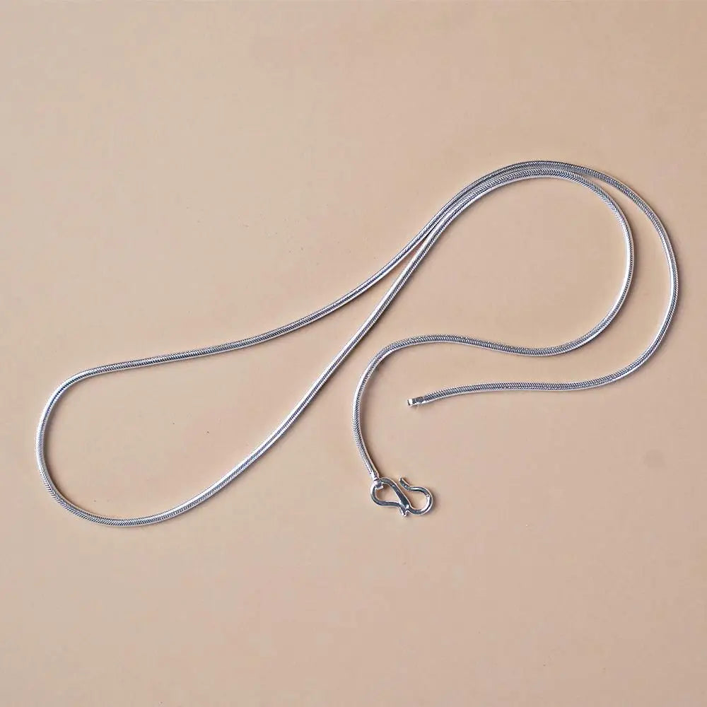 Linga Bhairavi Silver long Chain. Holds Linga Bhairavi Gold, Silver and Copper pendants.