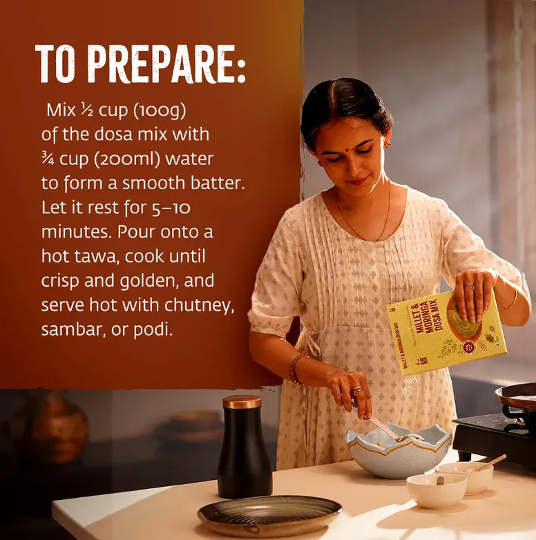 Millet and Moringa Dosa Mix 200g