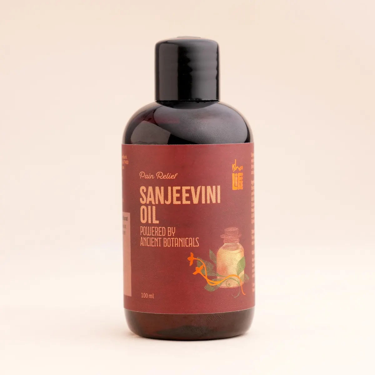 Sanjeevini pain reliever oil. 100% Natural. Highly potent ancient formulation. No mineral oil or preservatives - (100ml)