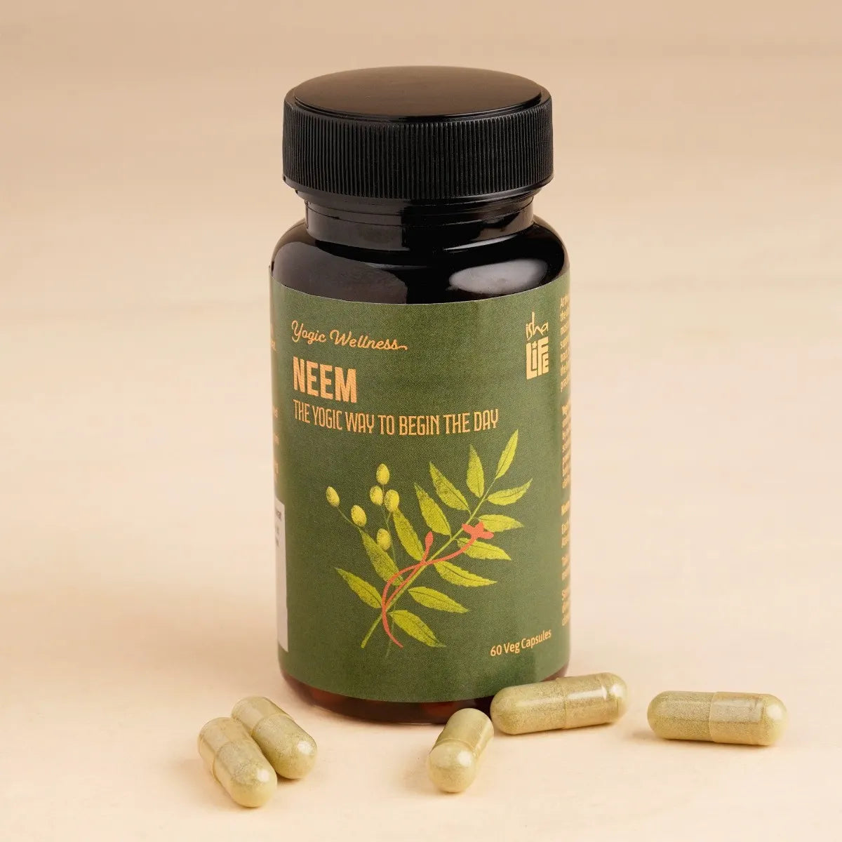 Neem & Turmeric Powder in Veg Caps Comb Pack, 60 pcs each