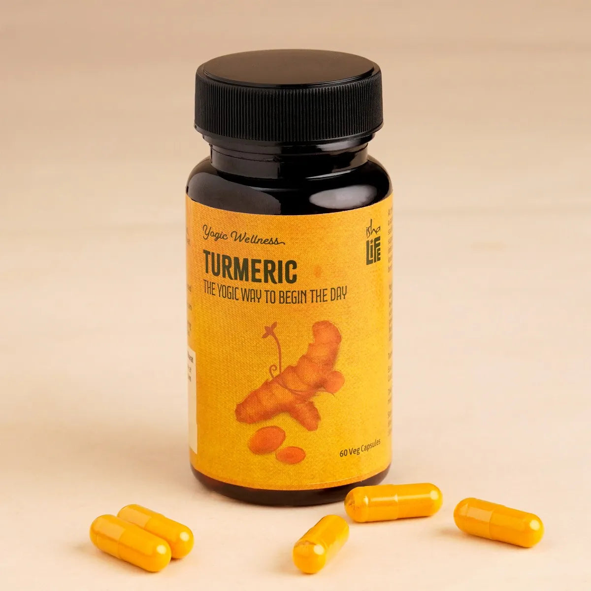 Neem & Turmeric Powder in Veg Caps Comb Pack, 60 pcs each