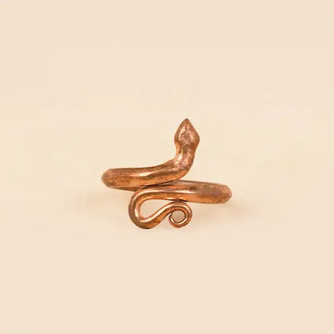 Ushari Snake Brass Ring– Boho Gal Jewelry