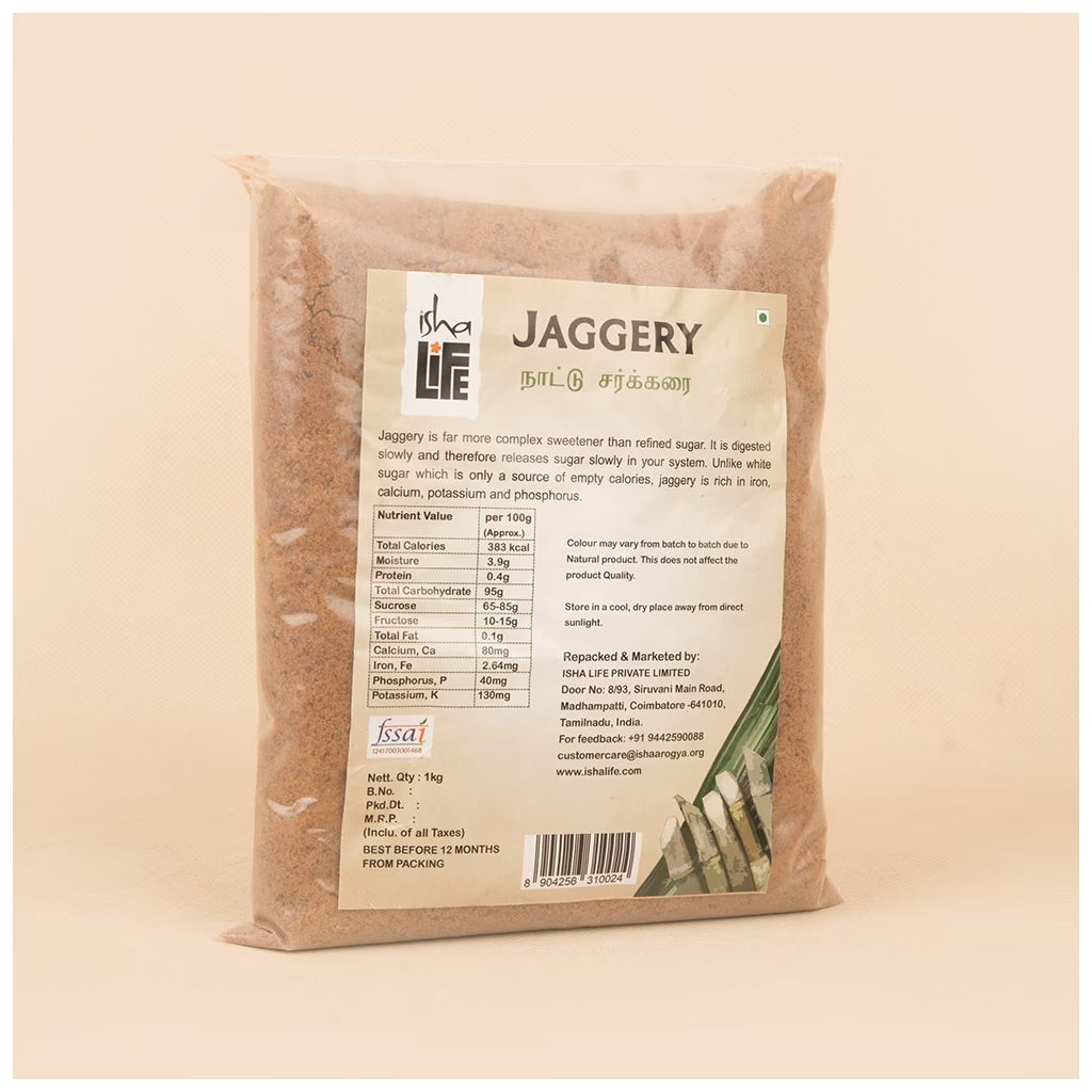 Pure and natural Jaggery. Great alternative to white sugar. Chemical free. High in nutrition (1kg)