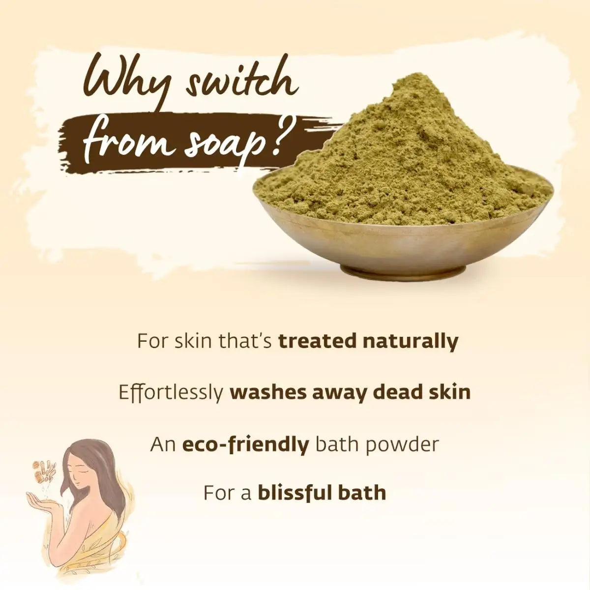 Ojasvini traditional herbal snanam powder. Isha’s unique Siddha formulation. Non-toxic bath powder. Cleansing, exfoliating, rejuvenating (100 gms)