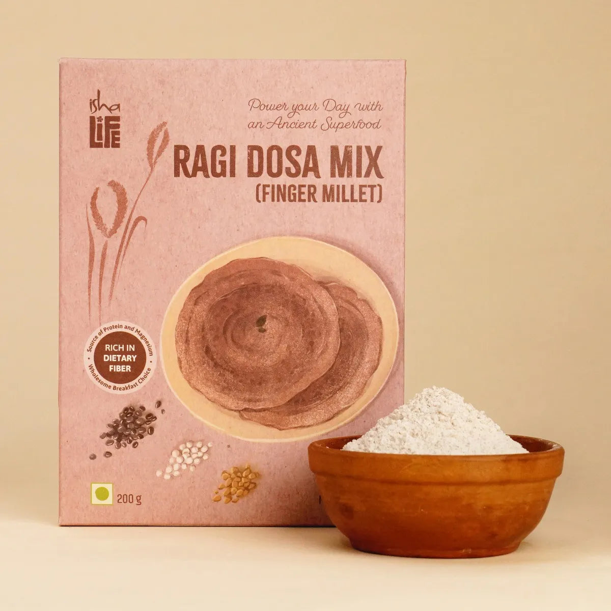Ragi Dosa Mix (Finger Millet / Nachani), 200 gm.