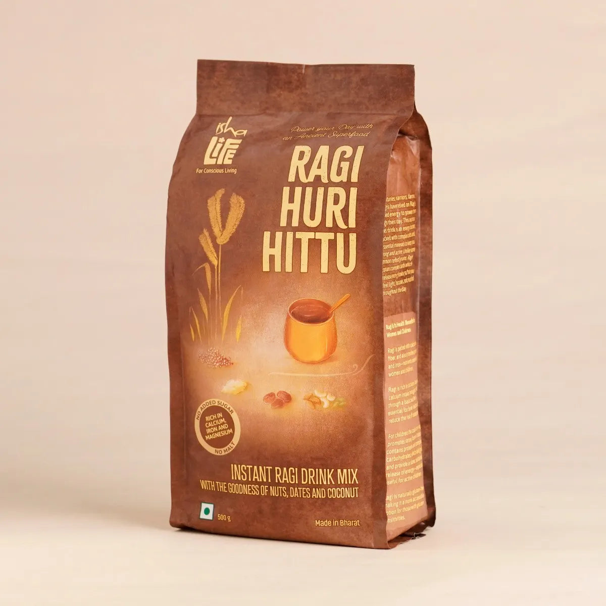 Ragi Huri Hittu (Instant Ragi Drink Mix) - 500 gms