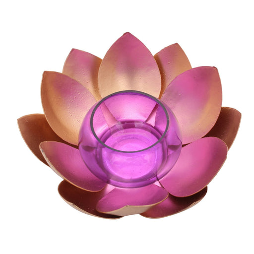 Lotus Tea Light Holder - Purple
