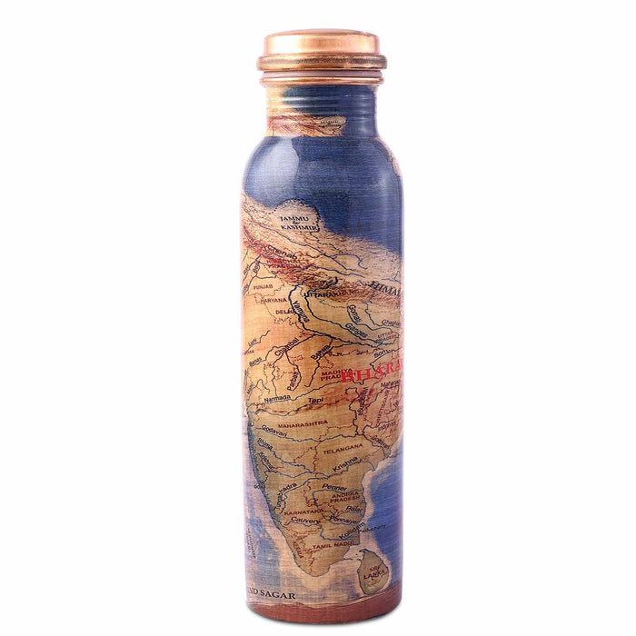 Rally For Rivers Copper Water Bottle, 950 ml