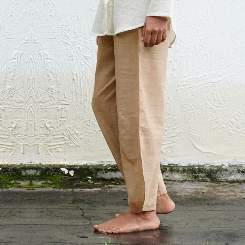 Women's Hand woven Pants - Khaki