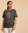 Unisex Copper Printed Aum Cotton T-shirt - Dark Grey