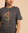 Unisex Copper Printed Aum Cotton T-shirt - Dark Grey