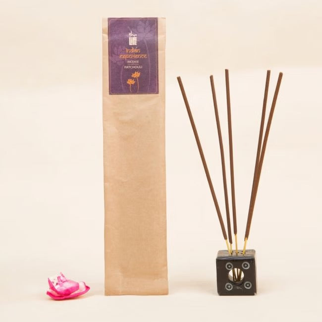 Organic Incense Patchouli, 10 Sticks