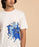 Unisex Nandi Printed Organic Cotton T-Shirt - Off White