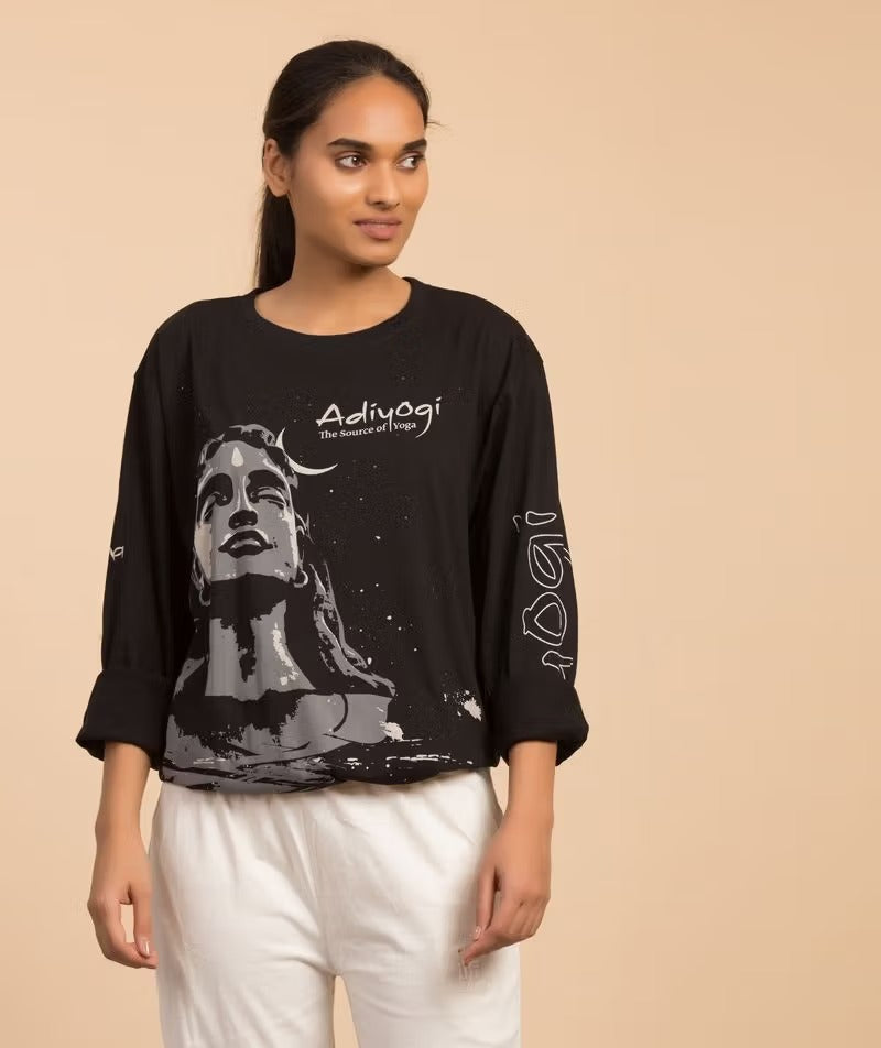 Unisex Adiyogi T-Shirt - Black