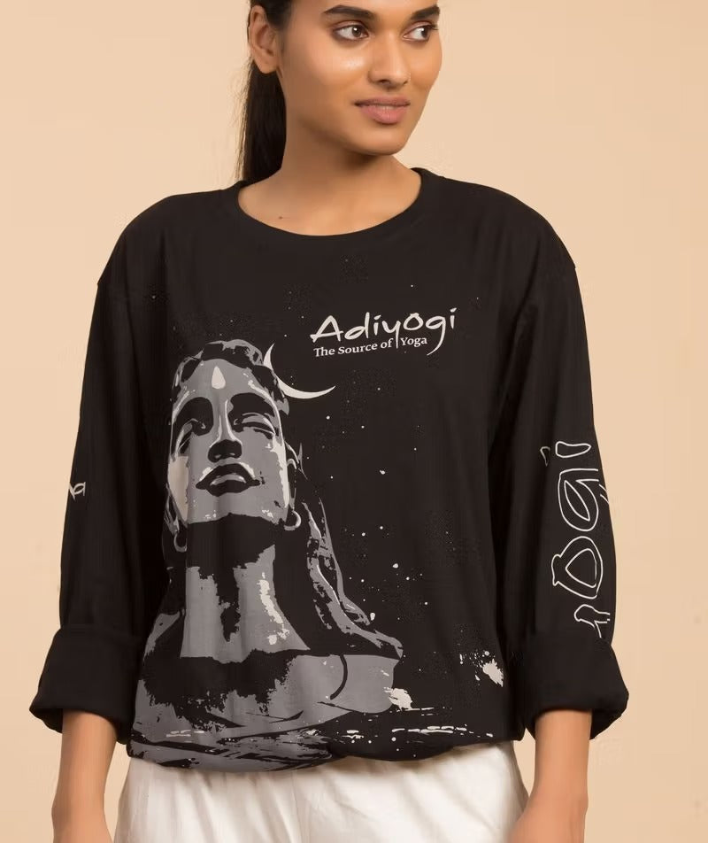 Unisex Adiyogi T-Shirt - Black