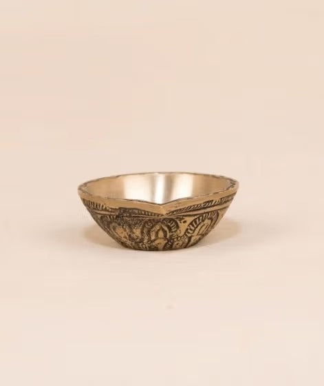 Handcrafted Antique Brass Diya