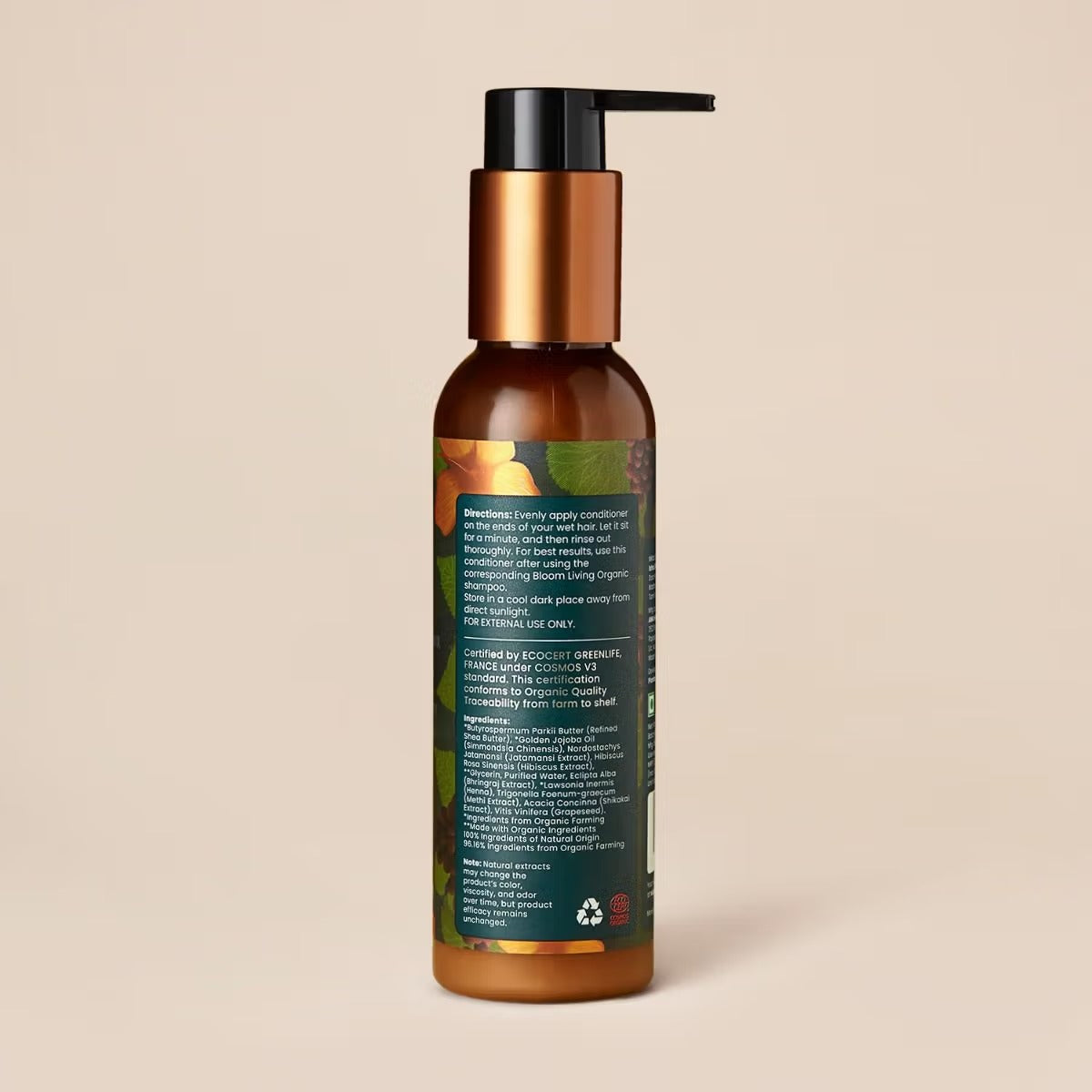 Bloom Hair Fall Control & Repair Organic Conditioner with Hibiscus & Grapeseed Extract (All Hair Types) - 100ml