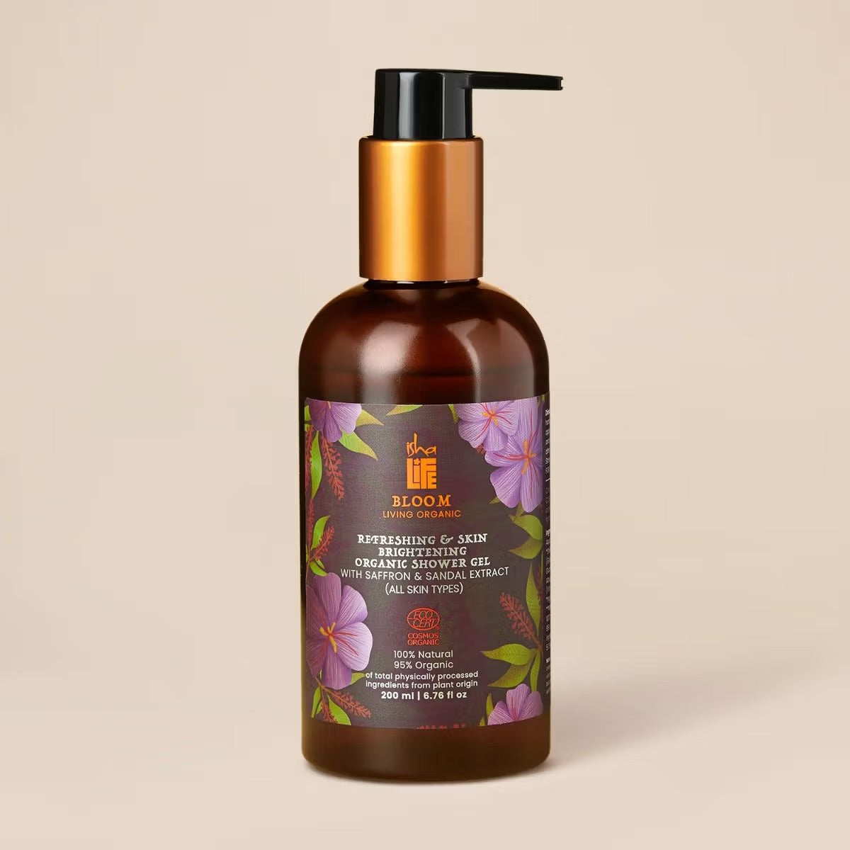 Bloom Refreshing & Skin Brightening Shower Gel With Saffron & Sandalwood Extract 200ml