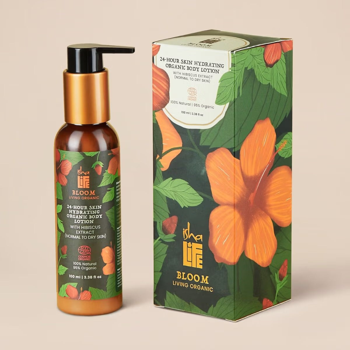 Bloom 24 Hours organic Body Lotion (Normal to Dry Skin) 100ml